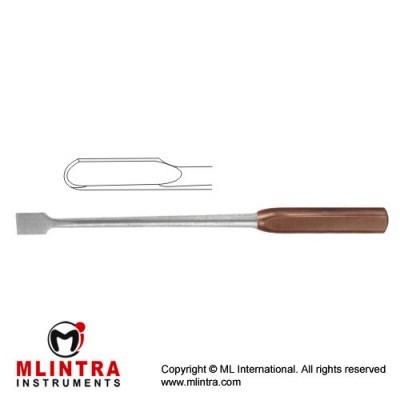 FiberGrip™ Dahmen Bone Gouge Stainless Steel, 30 cm - 12" 4 mm